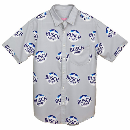 Busch Light All Over Print Button Down Hawaiian Shirt